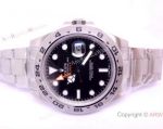 Noob Factory Replica Rolex Explorer II GMT Watch Stainless Steel Black 42mm